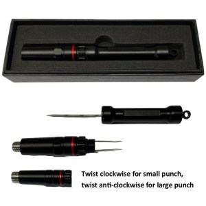 Black Cigar Drill with Double punch