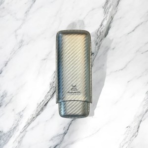 Mantis NeoCase Cigar Holder- Silver (2 Cigar)