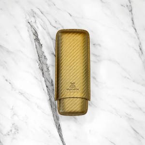 Mantis NeoCase Cigar Holder- Gold (2 Cigar)