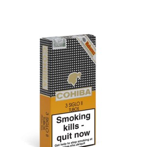 Cohiba Siglo II Cedar Lined Tubes 3's